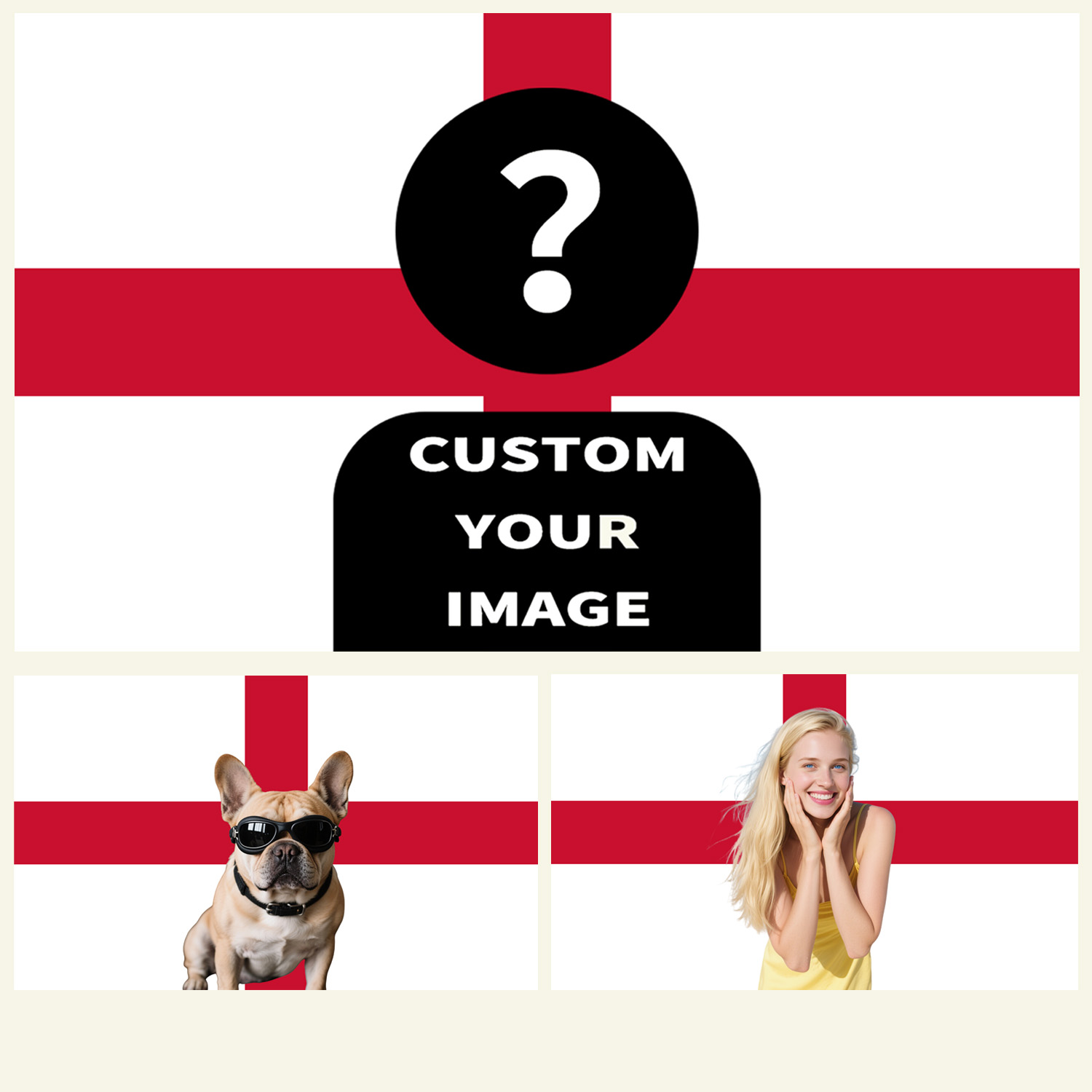 Home Textiles Fabric - 1 Stück 2D FLAT Personalisierter England-Wandteppich