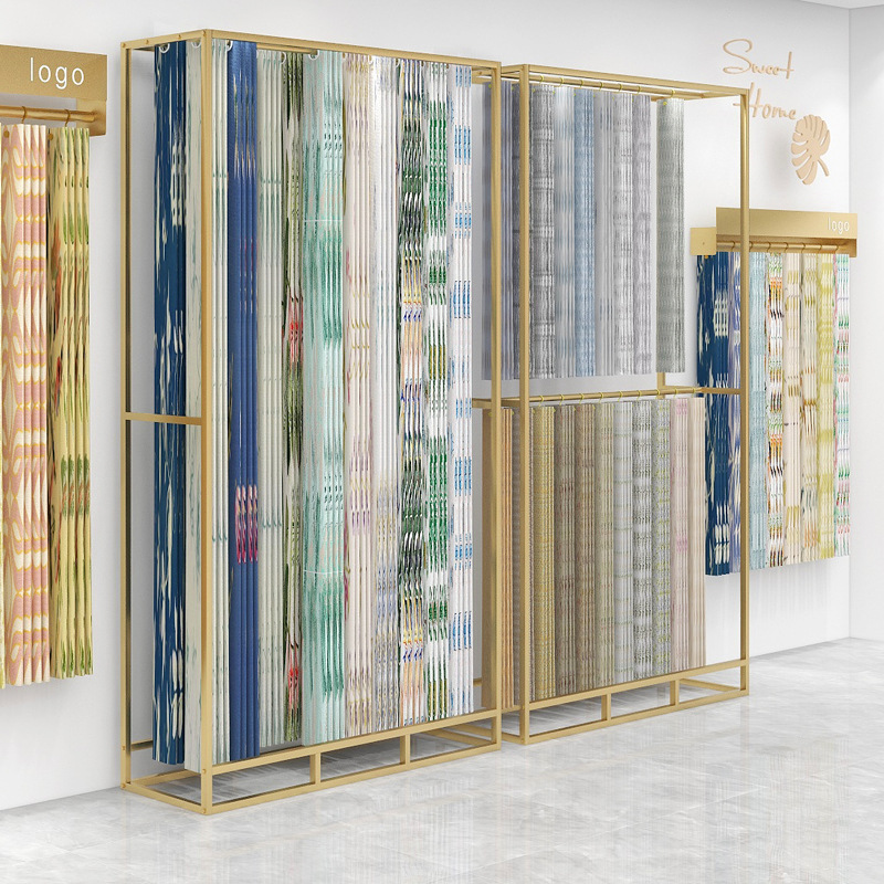 Home Textiles Exhibition - Großer Ausstellungsständer für Gardinenläden, hochwertige Ausstellungshalle,