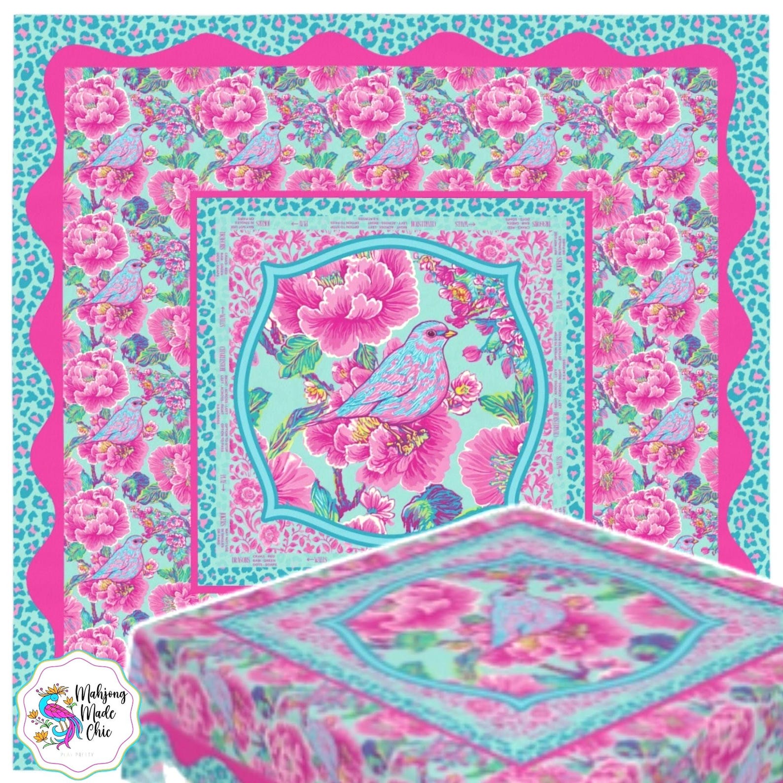 Rosa Mahjong-Spielabend Anleit – Home Textiles Direct Bewertung und Preis