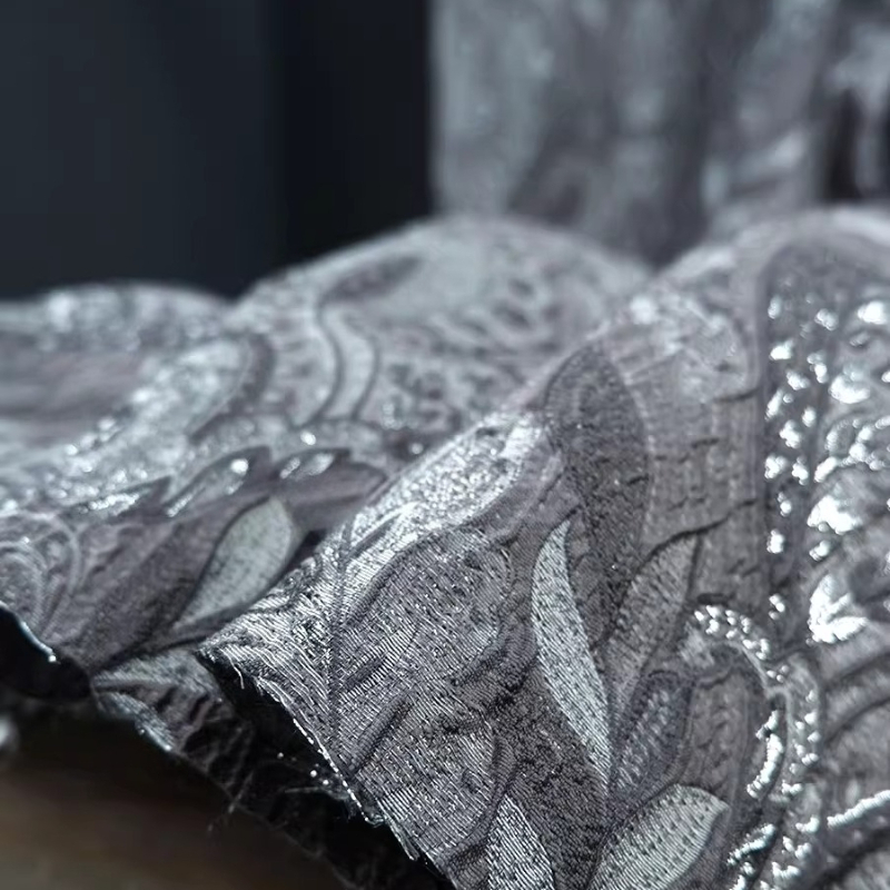 Graue Glänzende Jacquard-Vorhä – Home Textiles Curtains Bewertung und Preis