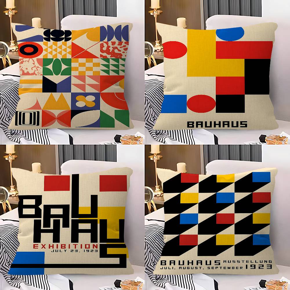 Abstrakter Bauhaus-Ausstellung – Home Textiles Exhibition Bewertung und Preis