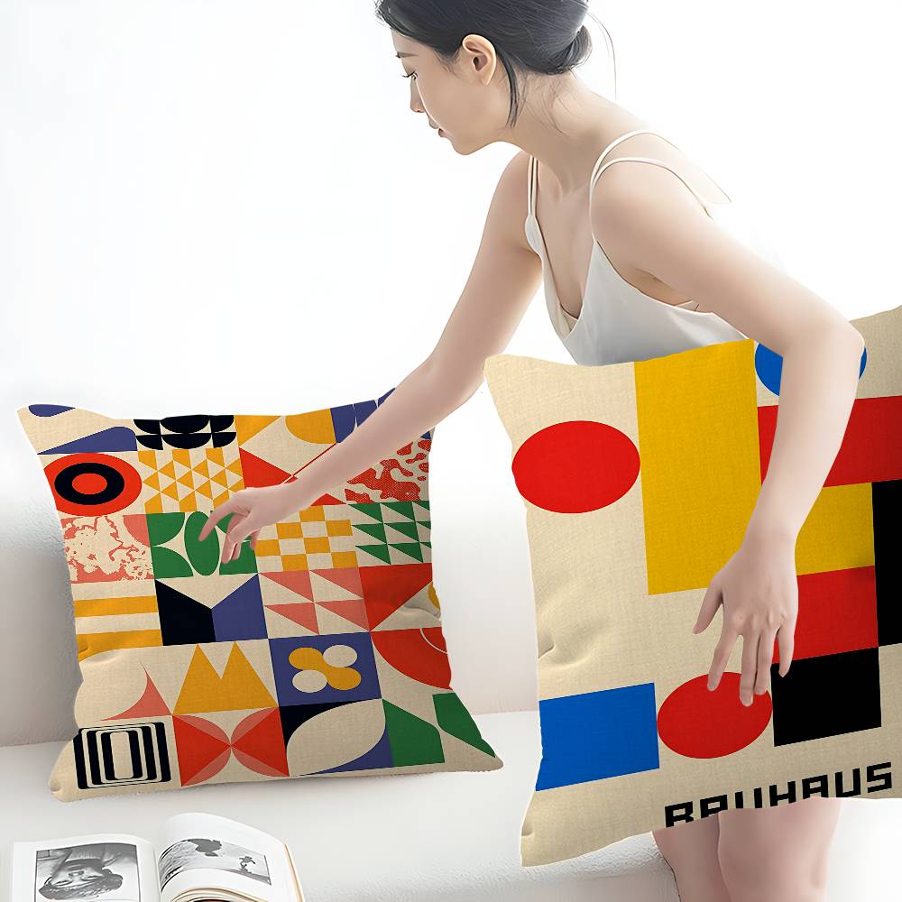 Abstrakter Bauhaus-Ausstellung – Home Textiles Exhibition Bewertung und Preis