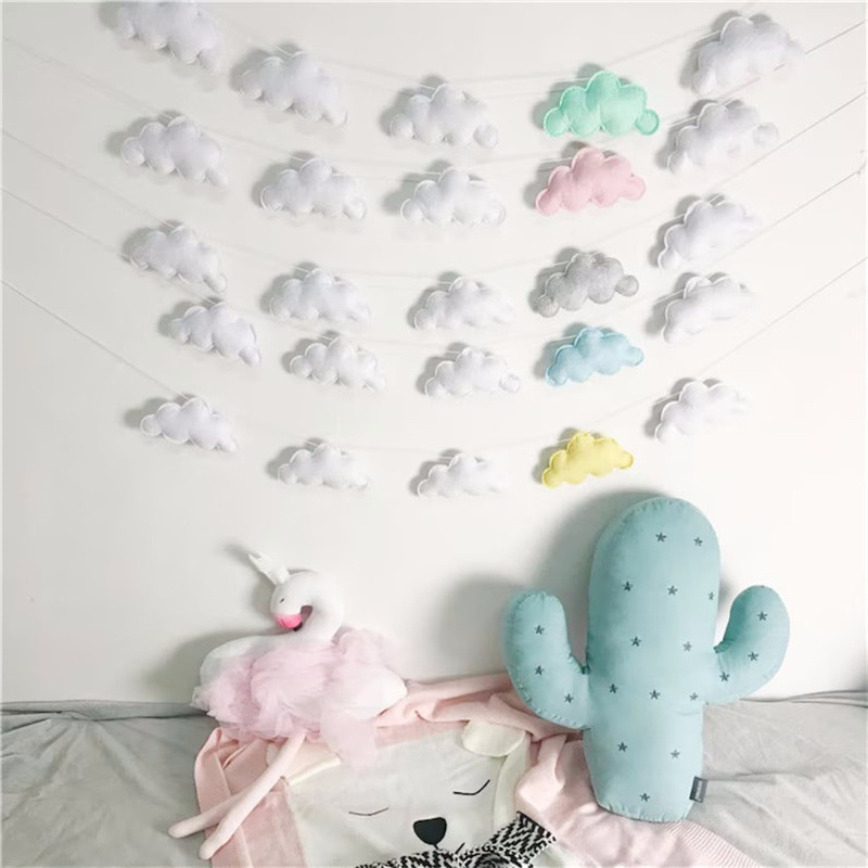 Nordic Filz Wolke Girlanden St – Home Textiles Curtains Bewertung und Preis